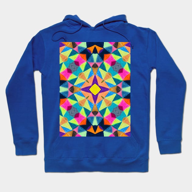 Color Pencils Pattern Hoodie by Amanda1775